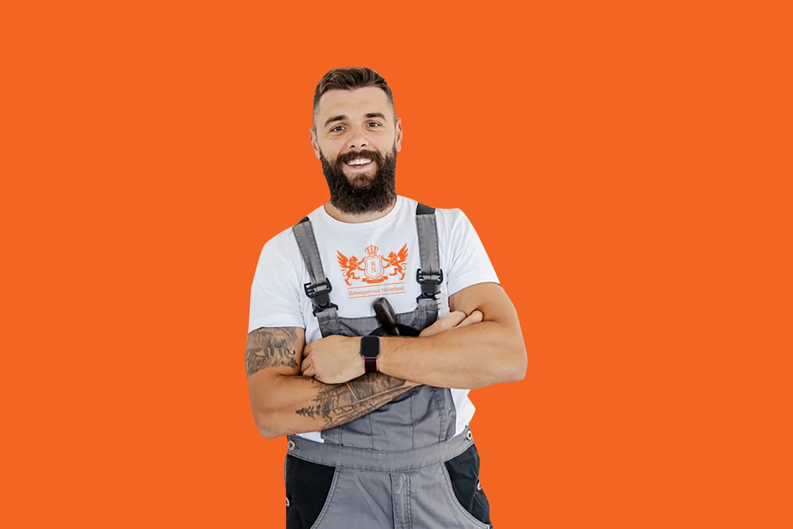 Dit is Jan onze renovlies behanger in Rijswijk die bekend staat om zijn strakke werk.